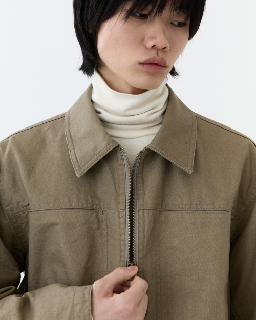 Pigment washed jumper - BEIGE