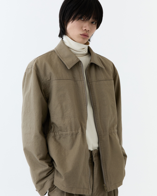 Pigment washed jumper - BEIGE