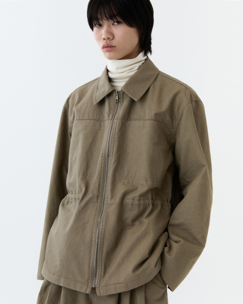 Pigment washed jumper - BEIGE