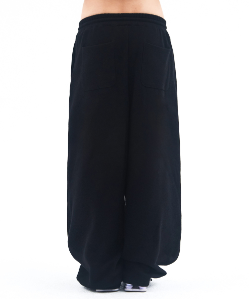 BASIC SMALL LOGO SWEAT PANTS BLACK