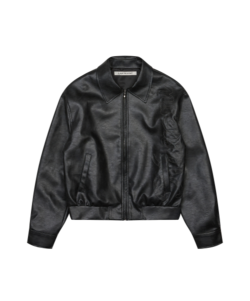 KUROMI VEGAN LEATHER JACKET(BLACK)