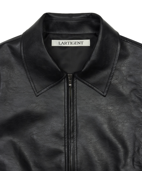 KUROMI VEGAN LEATHER JACKET(BLACK)