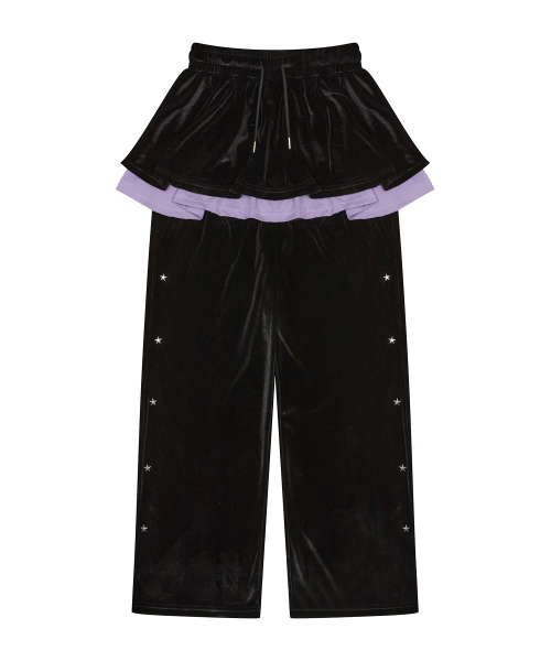 KUROMI VELVET SET - UP(BLACK)
