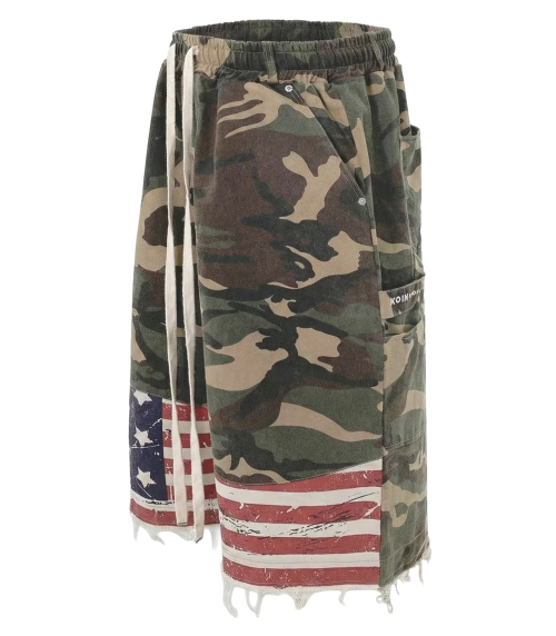 [KOIN SEOUL X WAS] KOIN AMERICAN BERMUDA SHORTS (CAMO)