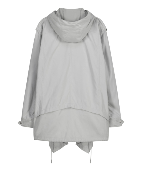 Draped Field Parka / Grey