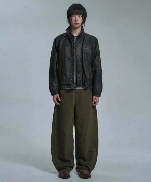 Technical Washed Брюки из хлопка - Khaki