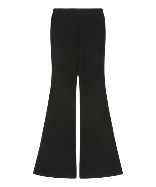 W) SOFT FLARE PANT SET BLACK