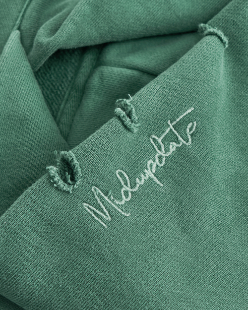 Simple Garment Dye Hoodie_Green
