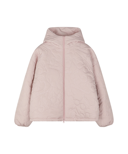 CHERRY REVERSIBLE PUFFER PINK