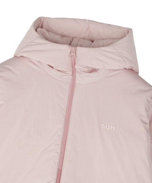 CHERRY REVERSIBLE PUFFER PINK