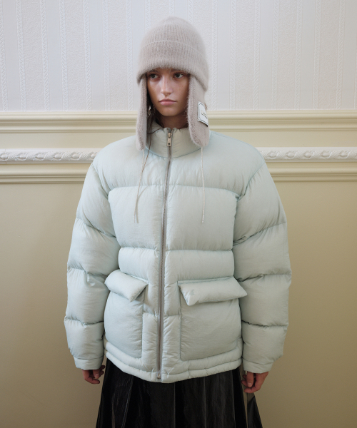 SHEER QUILTED DOWN JUMPER_LIGHT BLUE