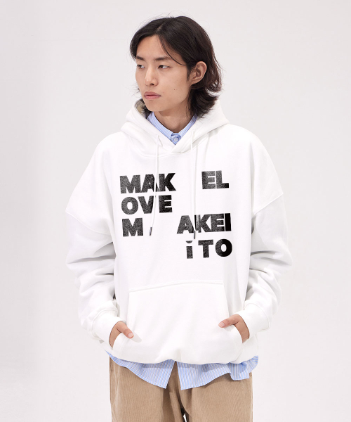 Худи Make Love - White