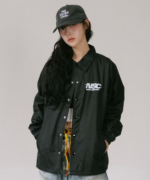 NSC COACH JACKET (BLACK)