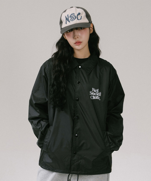 ILLUSIONS COACH JACKET (BLACK)