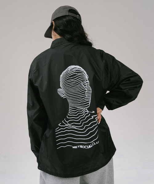 ILLUSIONS COACH JACKET (BLACK)