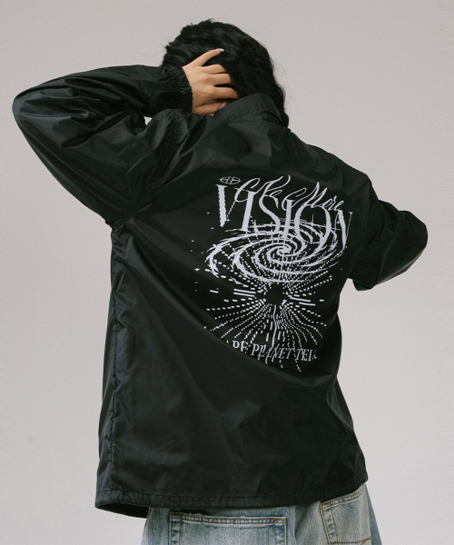 NO MORE VISION COACH JACKET (BLACK)