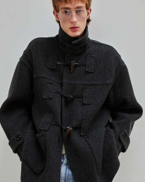 Toggle handmade coat / DARK GRAY