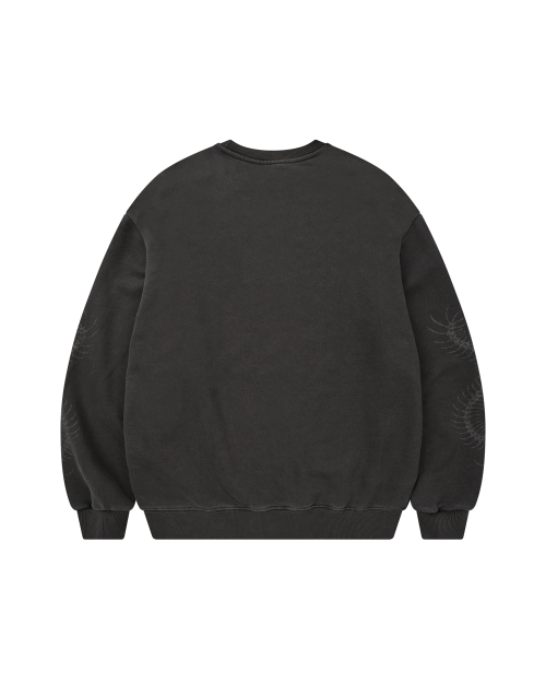 DYS CENTIPEDE PIGMENT SWEATSHIRT (CHARCOAL)