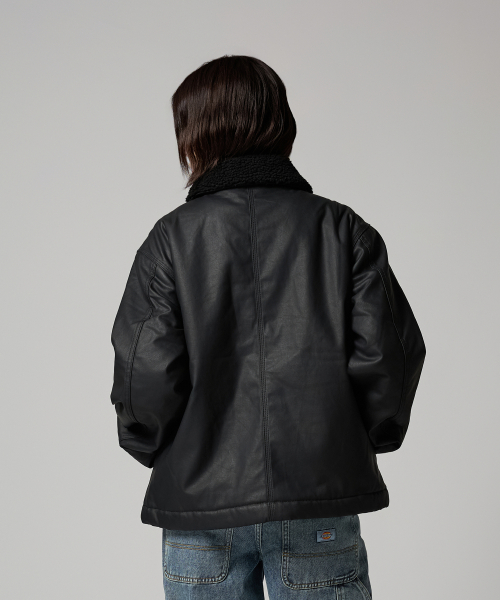 Женская куртка-пальто Canvas Padded Coat Jacket Black