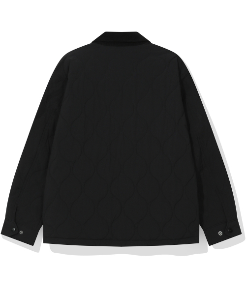 Вельветовый воротник Wappen Стёганый бомбер (Black)