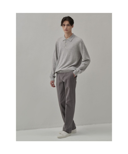 Стрейчевые зимние хлопковые слаксы Light Grey (GC5X21S032)