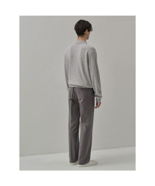 Стрейчевые зимние хлопковые слаксы Light Grey (GC5X21S032)