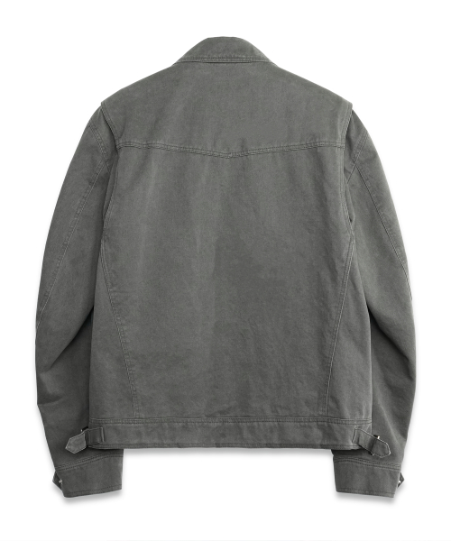 Куртка свим-топ из вареного хлопка KHAKI