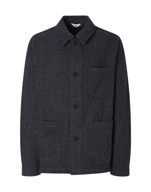Шерстяной жакет с узором Charcoal Grey