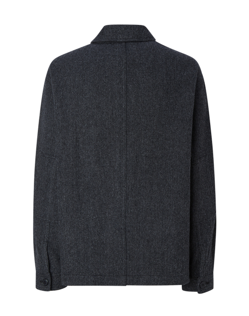 Шерстяной жакет с узором Charcoal Grey