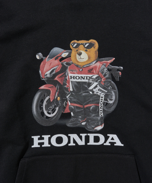 Racing Bear Hoodie Black
