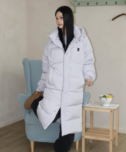 25FW длинный пуховик Gray