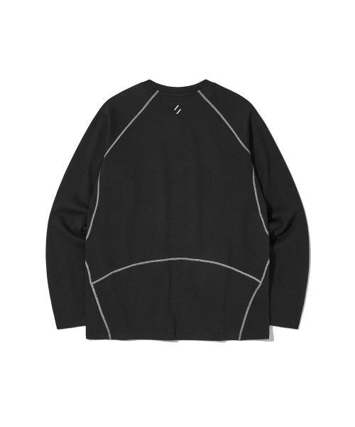 PONTEX длинные рукава футболка BLACK