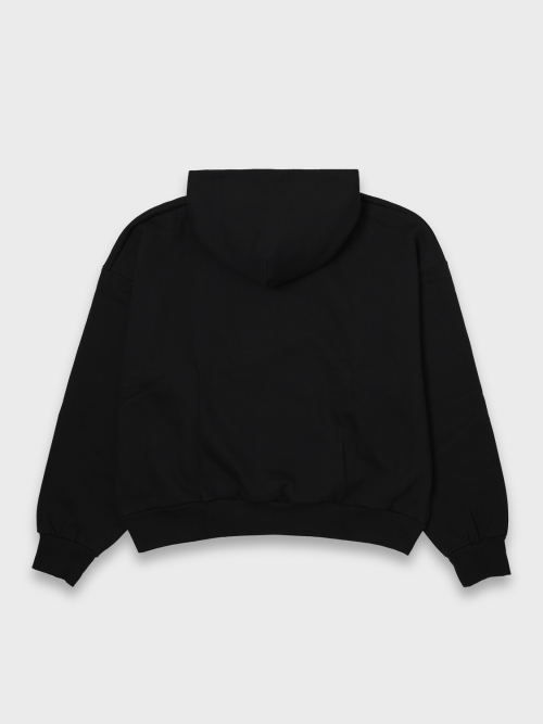 Кружевная худи Black