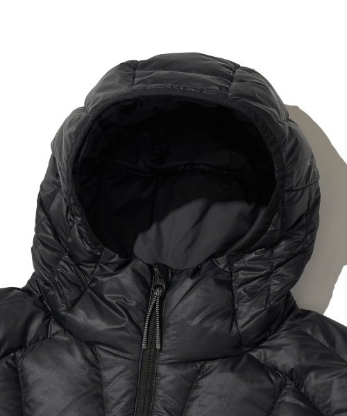 AIRQUILT среднего веса PERTEX пуховик BLACK