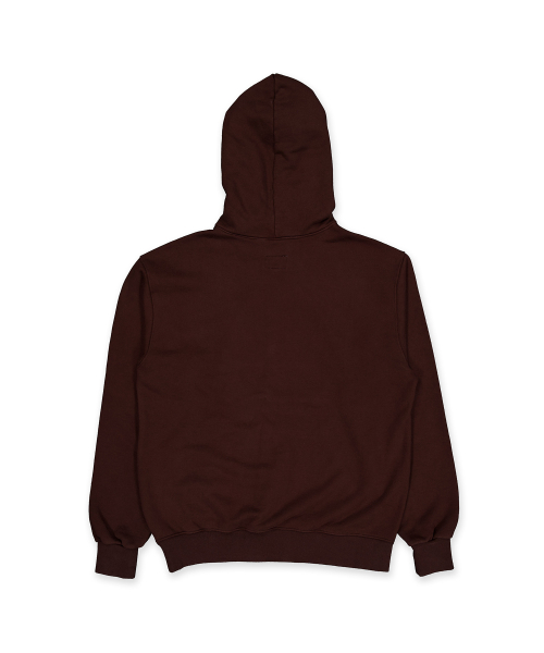 A.NET логотип тяжелый худи Brown