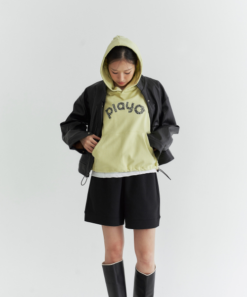 Плассие худи футболка Light Green