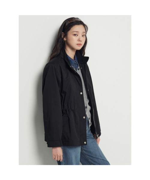 Полуоткрытый сафари охотничий пуховик Black BF5939C025