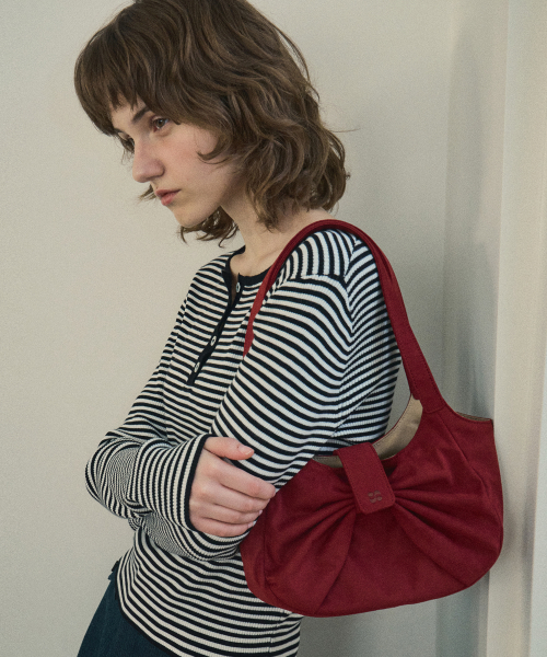 замша ribbon сумка bag_Red(OC25-ACC01)