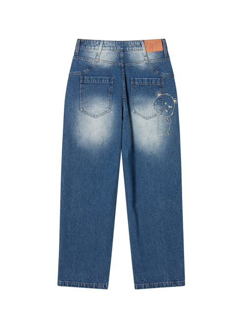 DALGOMM джинс брюки WASHED синий