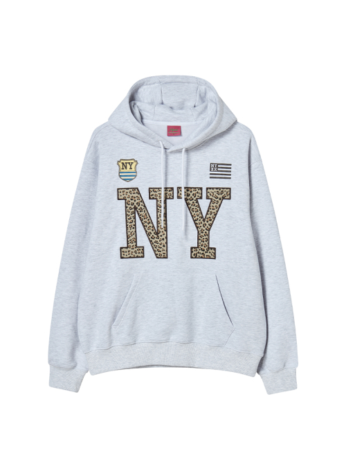 NY APLIQUE худи HEATHER GREY