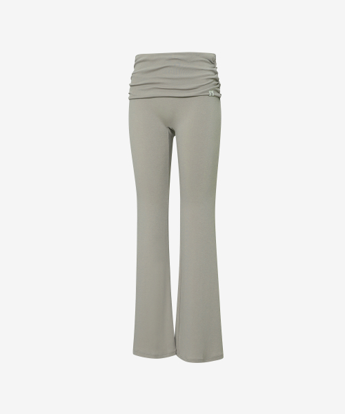 Shirring Folding Bootcut Брюки