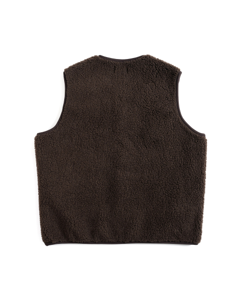 W24 FLEECE жилет (dark коричневый)
