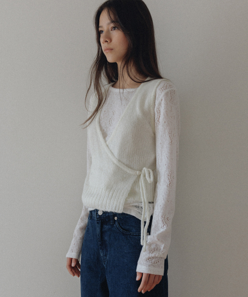Grace обёртка bustier knit (cream)