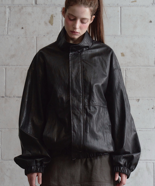 FAUX кожаный BLOUSON (2C)
