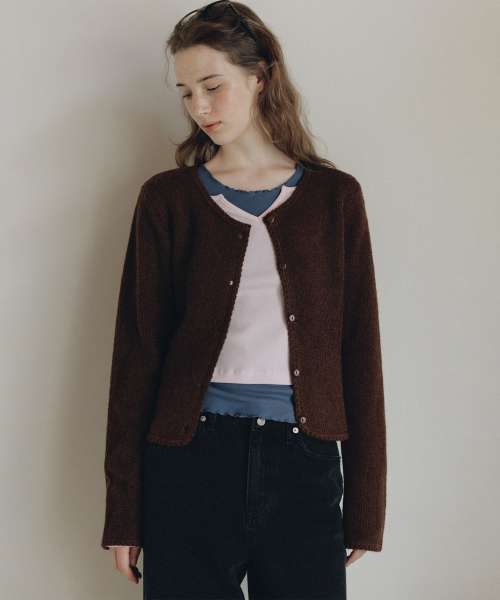 Melisa knit cardigan (коричневый)