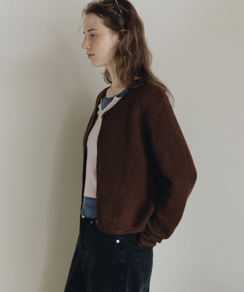 Melisa knit cardigan (коричневый)