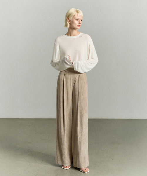 ROUND NECK JERSEY топ
