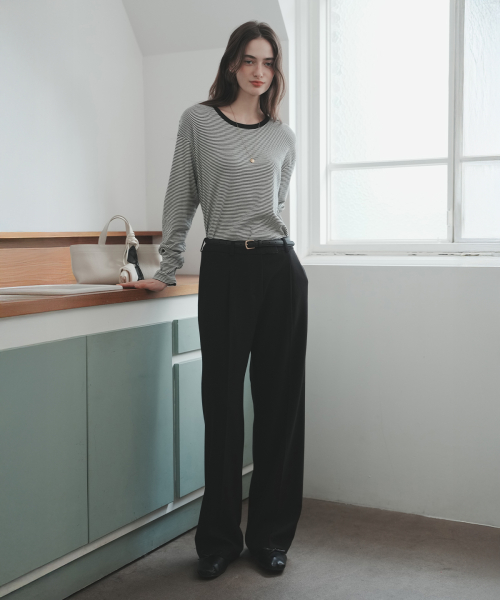длинный FIT SLACKS