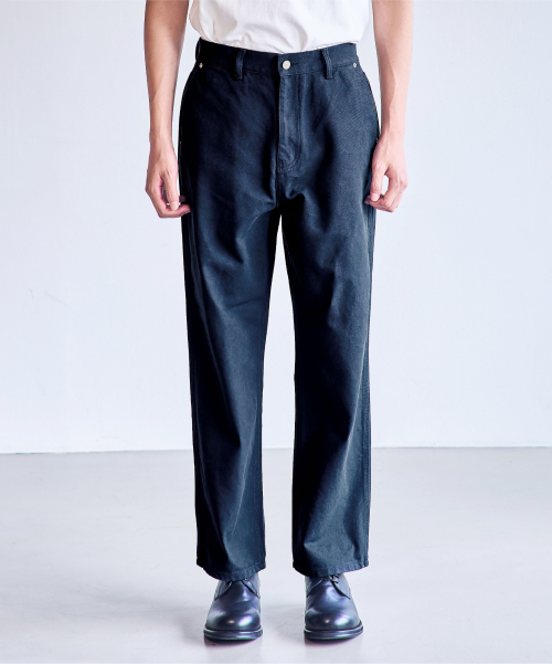 Свободные хлопковые брюки оксфорд FIT5 Dark Navy