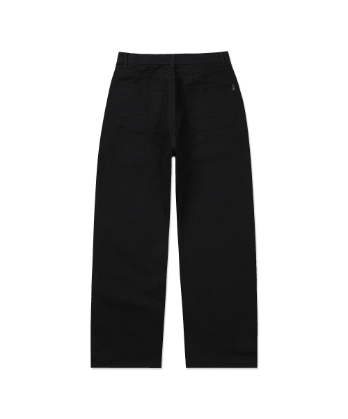 Классические хлопковые брюки оксфорд Relaxed Fit_FIT5 Black